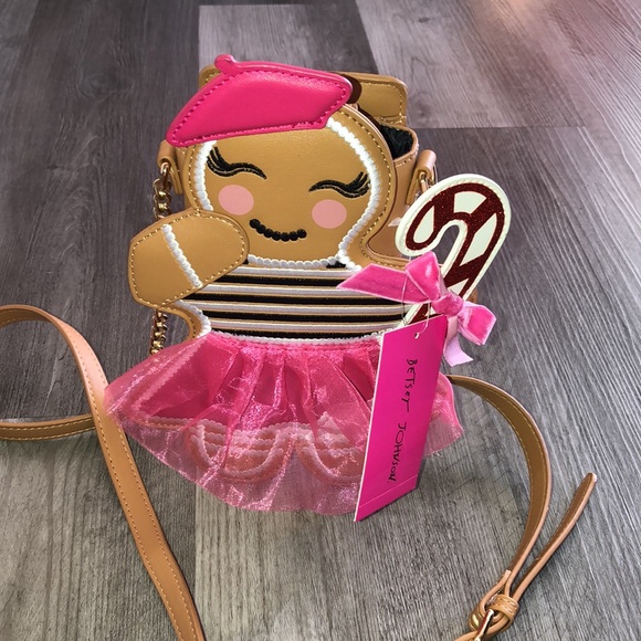 Betsey Johnson Kitsch XOCANCAN French Gingerbread Girl Crossbody Bag OS NWT - Picture 4 of 16